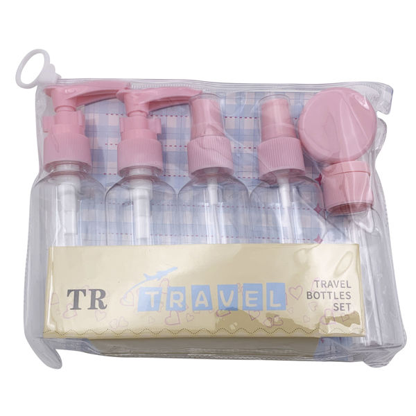 Imagen de Frasco para viaje x5 en sobre de PVC, varios colores