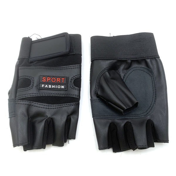 Imagen de Guantes de adulto, para moto, sin dedos, símil cuerina