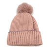 Imagen de Gorro de adulto tejido, forrado con pompón, varios colores