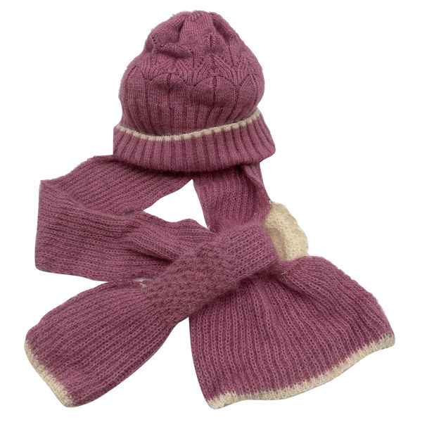 Imagen de Gorro de adulto, forrado con bufanda incorporada, varios colores