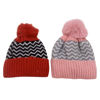 Imagen de Gorro infantil tejido, forrado con pompón, varios colores