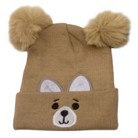 Imagen de Gorro infantil de poliéster, con pompones, varios colores