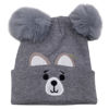 Imagen de Gorro infantil de poliéster, con pompones, varios colores