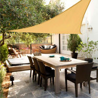 Imagen de Toldo vela de poliéster, recubierto de PU, UPF 50+, 5x5x5m  en bolsa BEIGE, Berlina Outdoor