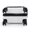 Imagen de Valija Berlina chica BLANCO, rígida, carry on, con bolsillo exterior para laptop, ruedas omnidireccionales 360, manija telescópica, tranca numérica, correa para ajustar ropa, bolsillo interior con cierre