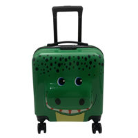 Imagen de Valija rígida infantil, 18" ruedas omnidireccionales, manija telescópica, tranca numérica, correa para ajustar ropa, varios diseños