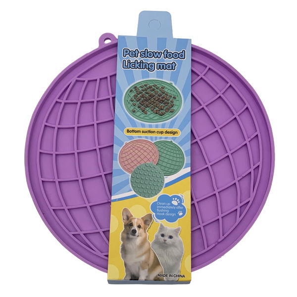 Imagen de Plato para mascotas de silicona, con ventosas varios colores