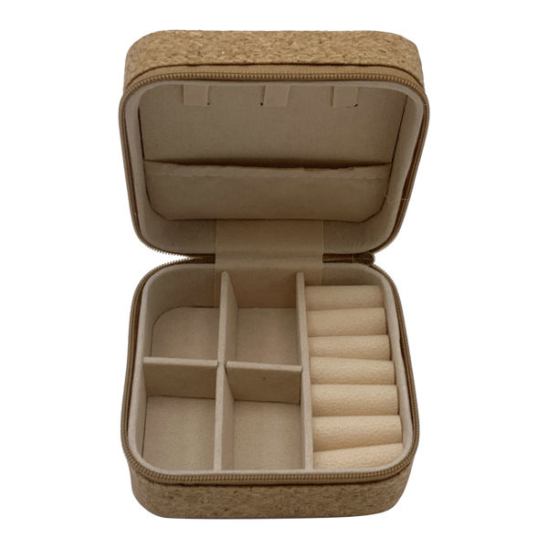 Imagen de Alhajero símil corcho, con cierre