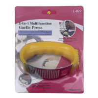 Imagen de Prensa para ajo, palta o para manteca, en blister, varios colores