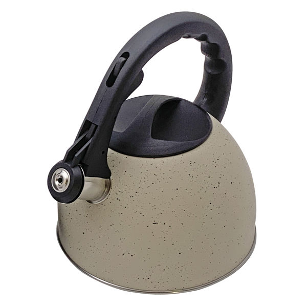 Imagen de Caldera de acero inoxidable 2,2L, mango de plástico, en caja, 2 colores