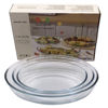 Imagen de Fuente de vidrio x3, para horno, 1/2/3L, en caja