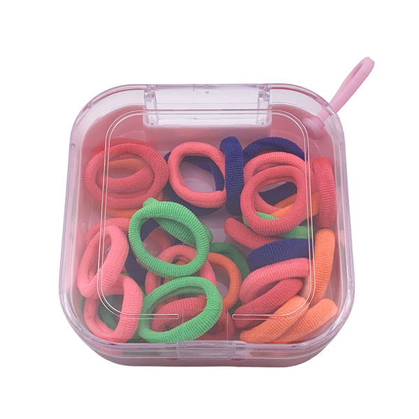 Imagen de Gomitas para pelo, en estuche de plástico, PACK x12