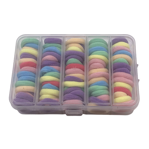 Imagen de Gomitas para pelo, colores surtidos, en estuche de plástico, PACK x12