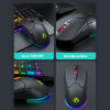 Imagen de Mouse óptico gamer con cable, RGB, varios colores, X1 IMICE, en caja
