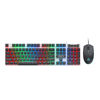Imagen de Teclado y mouse con cable, retroiluminado, varios colores, AN-350 IMICE, en caja