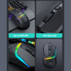 Imagen de Mouse óptico gamer con cable, retroiluminado, programable, con 6 botones, negro, T20 IMICE, en caja