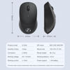 Imagen de Mouse óptico inalámbrico ergonómico, varios colores, E-2330 IMICE, en caja