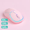 Imagen de Mouse óptico inalámbrico recargable, varios colores, W-618 IMICE, en caja