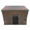 Imagen de Caja organizadora de TNT plegable con visor superior, estructura de metal, 2 cierres, en bolsa, varios colores