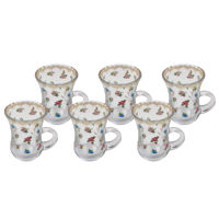 Imagen de Vaso turco para té, de vidrio x6, con diseño, en caja de PVC