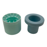 Imagen de Cubetera de plástico y silicona, saca fácil los cubos de hielo, en caja, varios colores