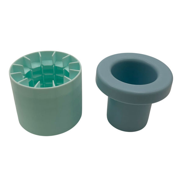 Imagen de Cubetera de plástico y silicona, saca fácil los cubos de hielo, en caja, varios colores