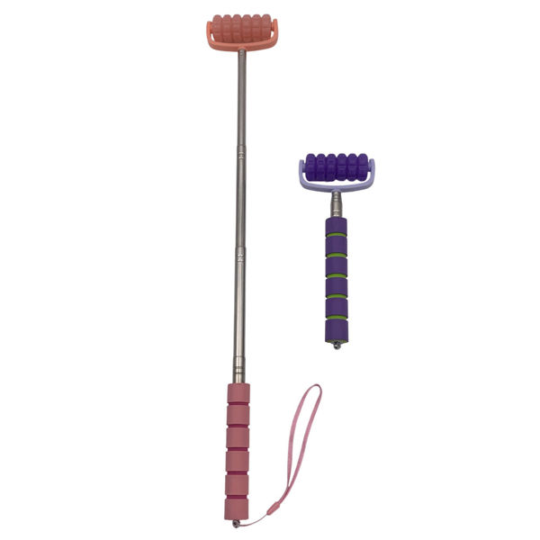 Imagen de Masajeador rodillo mango extensible, varios colores