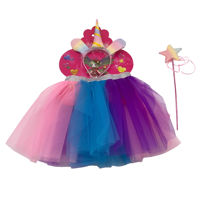 Imagen de Disfraz pollera con vincha unicornio y varita, en bolsa