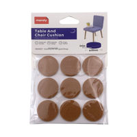 Imagen de Protector de piso, de silicona, para patas, redondo  x9, en bolsa