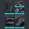 Imagen de Mouse óptico gamer con cable, RGB, negro, con carcasa intercambiable, T60 IMICE, en caja