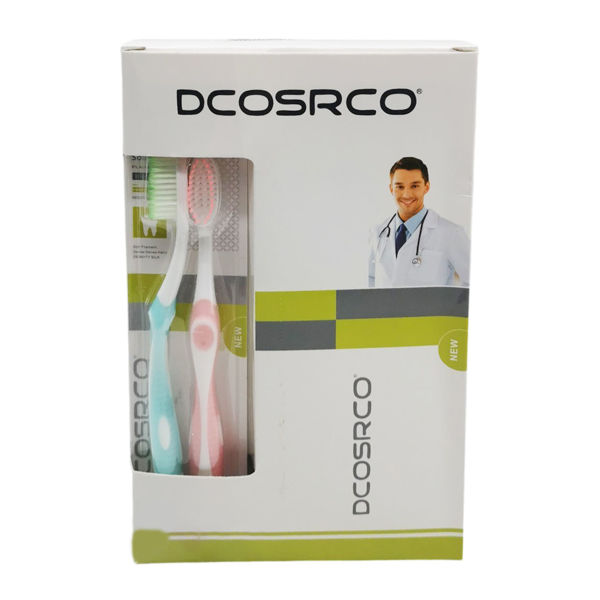 Imagen de Cepillo de dientes para adultos, en blister x2 unidades, CAJA x12 (total 24 cepillos)