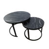 Imagen de Mesa nido redonda x2, de MDF y acero, en caja, varios colores