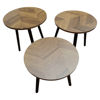 Imagen de Mesa nido redonda x3, de MDF, en caja, varios colores