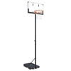 Imagen de Tablero de basket de pie, de acrilico, altura regulable, 100 a 305cm, aro metal 45cm, en caja
