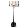 Imagen de Tablero de basket de pie, de acrilico, altura regulable, 100 a 305cm, aro metal 45cm, en caja