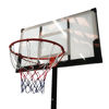 Imagen de Tablero de basket de pie, de acrilico, altura regulable, 100 a 305cm, aro metal 45cm, en caja