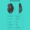 Imagen de Mouse óptico gamer con cable, retroiluminado, negro, X7 IMICE, en caja