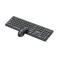Imagen de Teclado y mouse óptico inalámbricos, negro, AN-500 IMICE, en caja