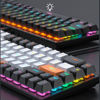 Imagen de Teclado con cable, sin teclado numérico, retroiluminado, varios colores, GK-690, IMICE, en caja