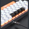 Imagen de Teclado con cable, sin teclado numérico, retroiluminado, varios colores, GK-690, IMICE, en caja