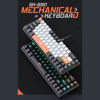 Imagen de Teclado con cable, sin teclado numérico, retroiluminado, varios colores, GK-690, IMICE, en caja