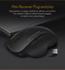 Imagen de Mouse óptico inalámbrico ergonómico, varios colores, G6 IMICE, en caja