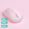 Imagen de Mouse óptico inalámbrico recargable, varios colores, W-618 IMICE, en caja