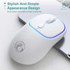 Imagen de Mouse óptico inalámbrico recargable, varios colores, W-618 IMICE, en caja