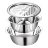 Imagen de Bowl colador y rallador de acero inoxidable, en caja