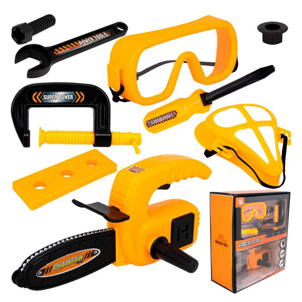 Imagen de Herramientas 8 piezas con motosierra, en caja