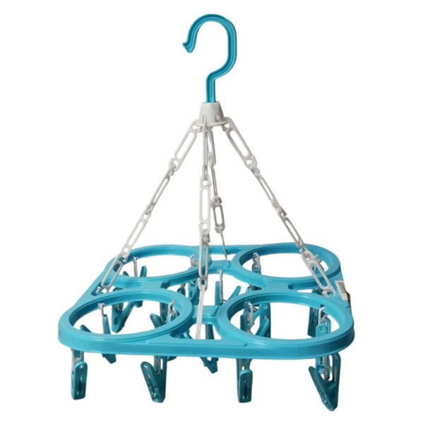 Imagen de Tendedero colgante de plástico 20 palillos, varios colores