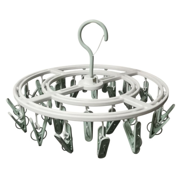 Imagen de Tendedero colgante de plástico 28 palillos, varios colores