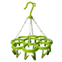 Imagen de Tendedero colgante de plástico 20 palillos, varios colores