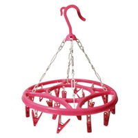 Imagen de Tendedero colgante de plástico 18 palillos, varios colores